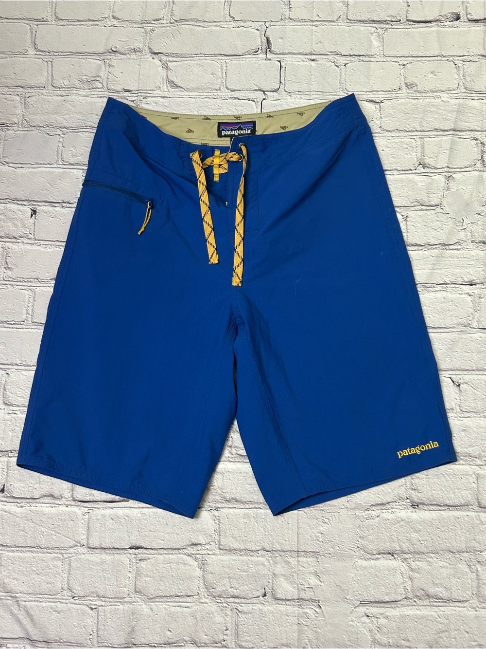 Patagonia Men’s Blue Stretch Nylon Outdoor Shorts